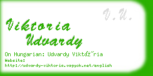 viktoria udvardy business card